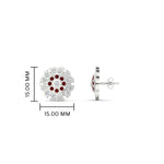 Load image into Gallery viewer, Stud Diamond Earrings Impon