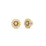 Load image into Gallery viewer, Stud Diamond Earrings Impon