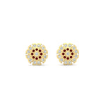Load image into Gallery viewer, Stud Diamond Earrings Impon