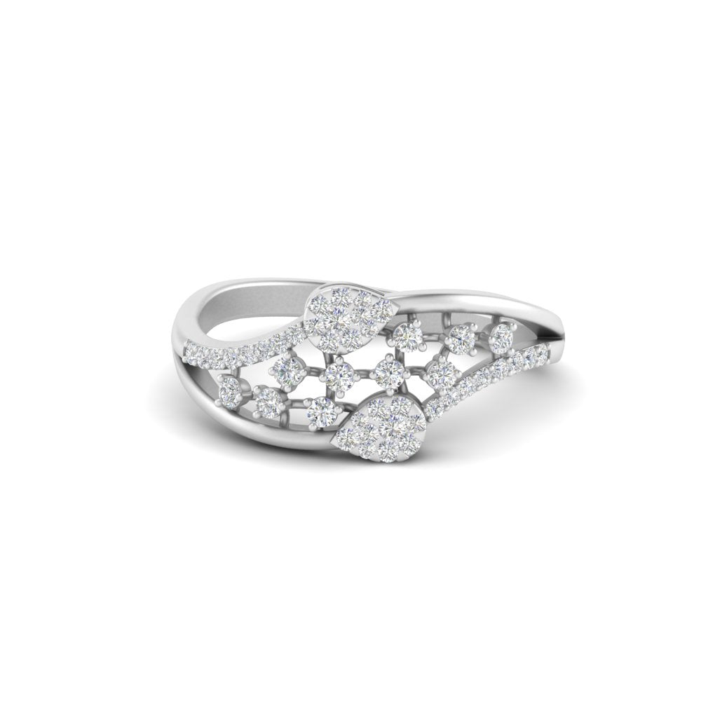 Swirl Daily Wear Natural Diamond Engagement Ring