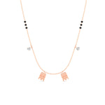 Load image into Gallery viewer, tamil-mangalyam-with-spaced-out-black-beads-in-rose-gold-mgs11649angle1-nl-rg