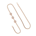 Load image into Gallery viewer, Three Pave Ball Mugappu Chain Necklace