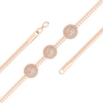 Load image into Gallery viewer, Three Pave Ball Mugappu Chain Necklace