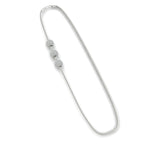 Load image into Gallery viewer, Three Pave Ball Mugappu Chain Necklace