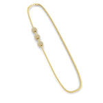 Load image into Gallery viewer, Three Pave Ball Mugappu Chain Necklace