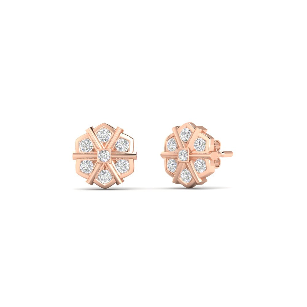 Traditional Impon Big Stud Earring