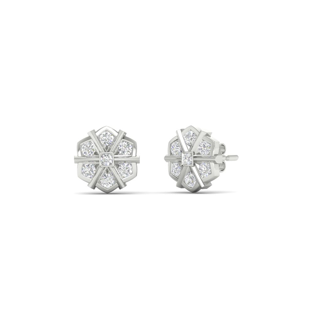 Traditional Impon Big Stud Earring