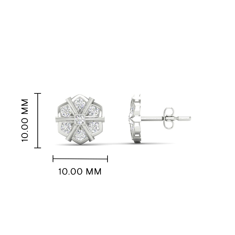 Traditional Impon Big Stud Earring