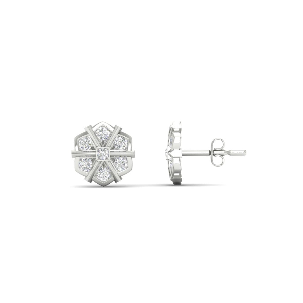 Traditional Impon Big Stud Earring