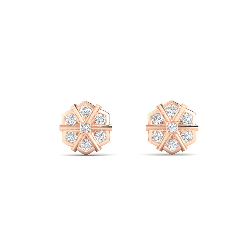 Traditional Impon Big Stud Earring