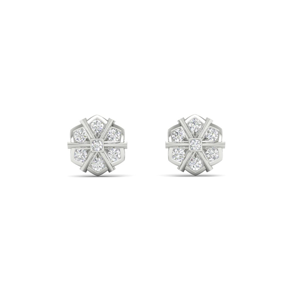 Traditional Impon Big Stud Earring