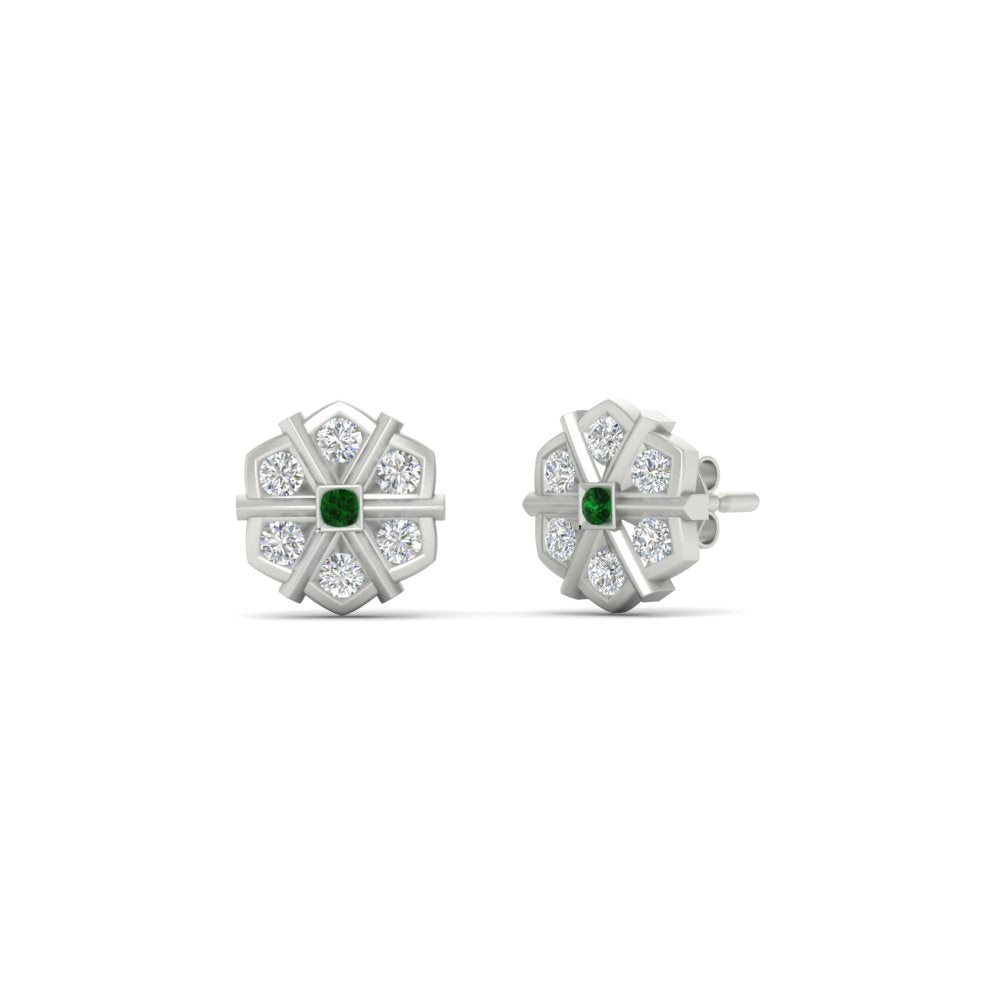 Traditional Impon Big Stud Earring