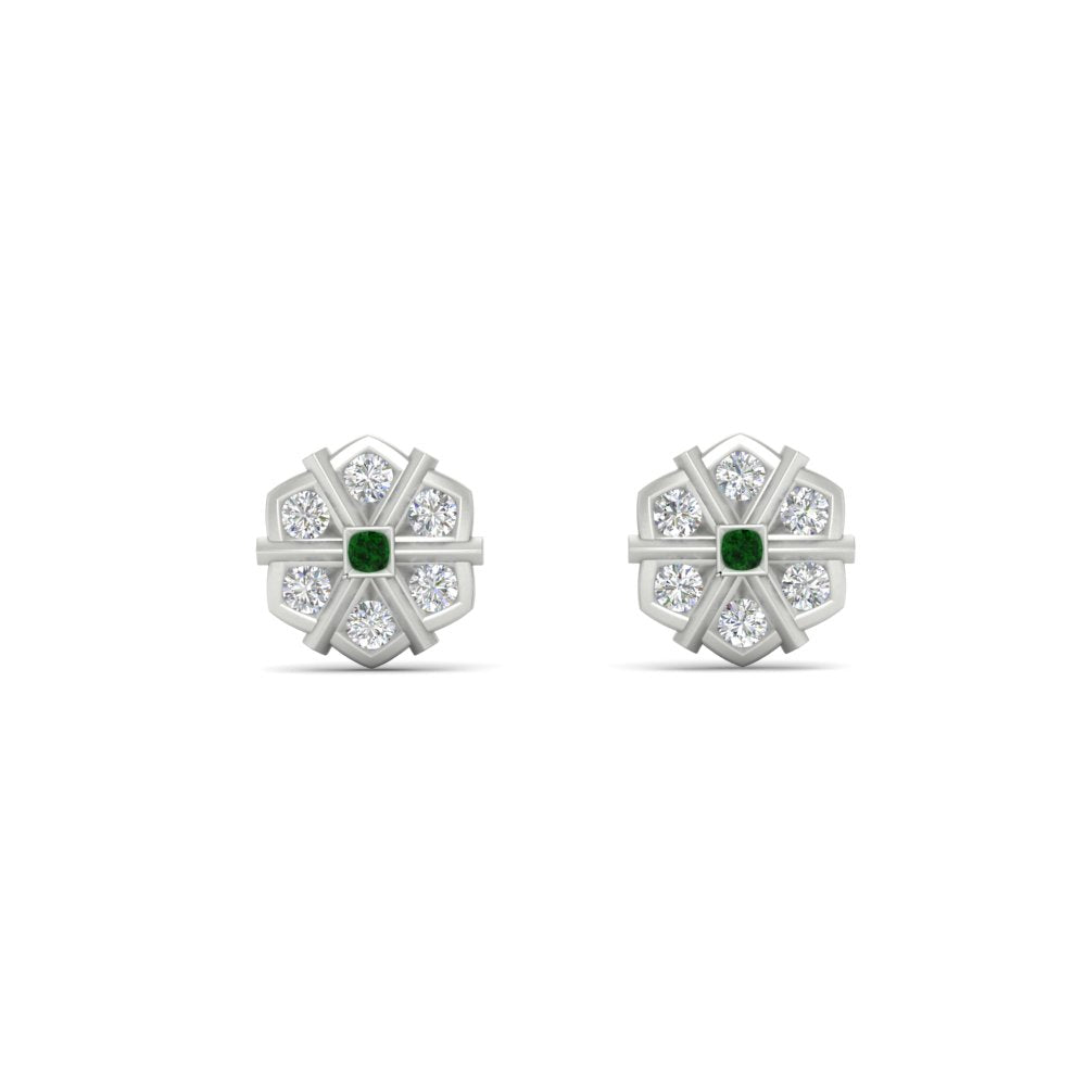 Traditional Impon Big Stud Earring