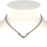 Load image into Gallery viewer, Twisted Diamond Necklace Mangalsutra