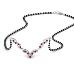 Load image into Gallery viewer, Twisted Diamond Necklace Mangalsutra