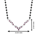 Load image into Gallery viewer, Twisted Diamond Necklace Mangalsutra