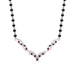 Load image into Gallery viewer, Twisted Diamond Necklace Mangalsutra