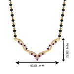 Load image into Gallery viewer, Twisted Diamond Necklace Mangalsutra