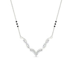 Load image into Gallery viewer, twisted-v-shape-spaced-out-emerald-mangalsutra-in-white-gold-mgs60964gemgrangle1-nl-wg.jpg