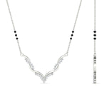 Load image into Gallery viewer, twisted-v-shape-spaced-out-emerald-mangalsutra-in-white-gold-mgs60964gemgrangle2-nl-wg.jpg