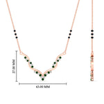 Load image into Gallery viewer, twisted-v-shape-3-black-beads-sapphire-mangalsutra-in-rose-gold-mgs60964gsablangle2-nl-rg-hw.jpg