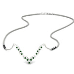 Load image into Gallery viewer, twisted-v-shape-3-black-beads-diamond-mangalsutra-in-white-gold-mgs60964sleep-nl-wg.jpg
