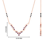 Load image into Gallery viewer, twisted-v-shape-spaced-out-emerald-mangalsutra-in-rose-gold-mgs60964gemgrangle2-nl-rg-hw.jpg