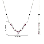 Load image into Gallery viewer, twisted-v-shape-3-black-beads-sapphire-mangalsutra-in-white-gold-mgs60964gsablangle2-nl-wg-hw.jpg