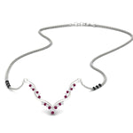 Load image into Gallery viewer, twisted-v-shape-3-black-beads-sapphire-mangalsutra-in-white-gold-mgs60964gsablsleep-nl-wg.jpg