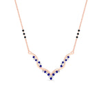 Load image into Gallery viewer, twisted-v-shape-spaced-out-diamond-mangalsutra-in-rose-gold-mgs60964angle1-nl-rg.jpg