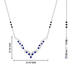 Load image into Gallery viewer, twisted-v-shape-spaced-out-pink-sapphire-mangalsutra-in-white-gold-mgs60964gsadrpiangle2-nl-wg-hw.jpg