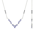 Load image into Gallery viewer, twisted-v-shape-spaced-out-pink-sapphire-mangalsutra-in-white-gold-mgs60964gsadrpiangle2-nl-wg.jpg