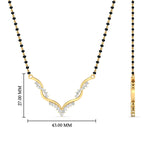 Load image into Gallery viewer, twisted-v-shape-spaced-out-sapphire-mangalsutra-in-yellow-gold-mgs60964gsablangle2-nl-yg-hw.jpg