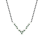 Load image into Gallery viewer, twisted-v-shape-spaced-out-diamond-mangalsutra-in-white-gold-mgs60964angle1-nl-wg.jpg