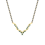 Load image into Gallery viewer, twisted-v-shape-spaced-out-pink-sapphire-mangalsutra-in-yellow-gold-mgs60964gsadrpiangle1-nl-yg.jpg