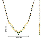 Load image into Gallery viewer, twisted-v-shape-spaced-out-pink-sapphire-mangalsutra-in-yellow-gold-mgs60964gsadrpiangle2-nl-yg-hw.jpg