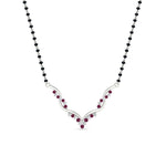 Load image into Gallery viewer, twisted-v-shape-spaced-out-sapphire-mangalsutra-in-white-gold-mgs60964gsablangle1-nl-wg.jpg