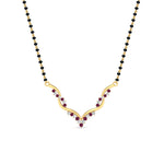 Load image into Gallery viewer, twisted-v-shape-spaced-out-diamond-mangalsutra-in-yellow-gold-mgs60964angle1-nl-yg.jpg