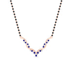 Load image into Gallery viewer, twisted-v-shape-spaced-out-pink-sapphire-mangalsutra-in-rose-gold-mgs60964gsadrpiangle1-nl-rg.jpg