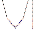 Load image into Gallery viewer, twisted-v-shape-spaced-out-pink-sapphire-mangalsutra-in-rose-gold-mgs60964gsadrpiangle2-nl-rg.jpg