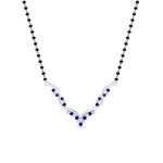 Load image into Gallery viewer, twisted-v-shape-spaced-out-emerald-mangalsutra-in-white-gold-mgs60964gemgrangle1-nl-wg.jpg