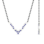 Load image into Gallery viewer, twisted-v-shape-spaced-out-emerald-mangalsutra-in-white-gold-mgs60964gemgrangle2-nl-wg.jpg