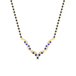 Load image into Gallery viewer, twisted-v-shape-spaced-out-sapphire-mangalsutra-in-yellow-gold-mgs60964gsablangle1-nl-yg.jpg