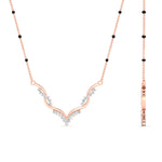 Load image into Gallery viewer, twisted-v-shape-3-black-beads-emerald-mangalsutra-in-white-gold-mgs60964gemgrangle2-nl-wg.jpg