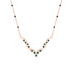 Load image into Gallery viewer, twisted-v-shape-spaced-out-diamond-mangalsutra-in-rose-gold-mgs60964angle1-nl-rg.jpg