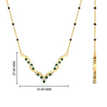 Load image into Gallery viewer, twisted-v-shape-spaced-out-emerald-mangalsutra-in-yellow-gold-mgs60964gemgrangle2-nl-yg-hw.jpg