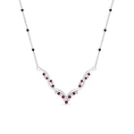 Load image into Gallery viewer, twisted-v-shape-spaced-out-diamond-mangalsutra-in-white-gold-mgs60964angle1-nl-wg.jpg