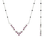 Load image into Gallery viewer, twisted-v-shape-spaced-out-diamond-mangalsutra-in-white-gold-mgs60964angle2-nl-wg.jpg