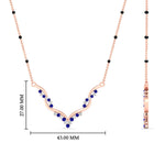 Load image into Gallery viewer, twisted-v-shape-3-black-beads-pink-sapphire-mangalsutra-in-white-gold-mgs60964gsadrpiangle2-nl-wg-hw.jpg