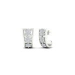 Load image into Gallery viewer, Two Tone Floral Diamond Earrings
